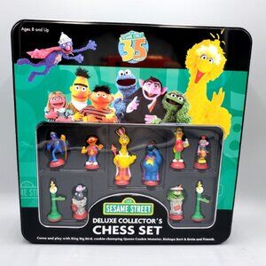 Vintage 35th Anniversary Sesame Street Chess Set